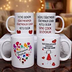 Toptan Öğretmenler Gününe Özel Baskılı Kupa Bardak